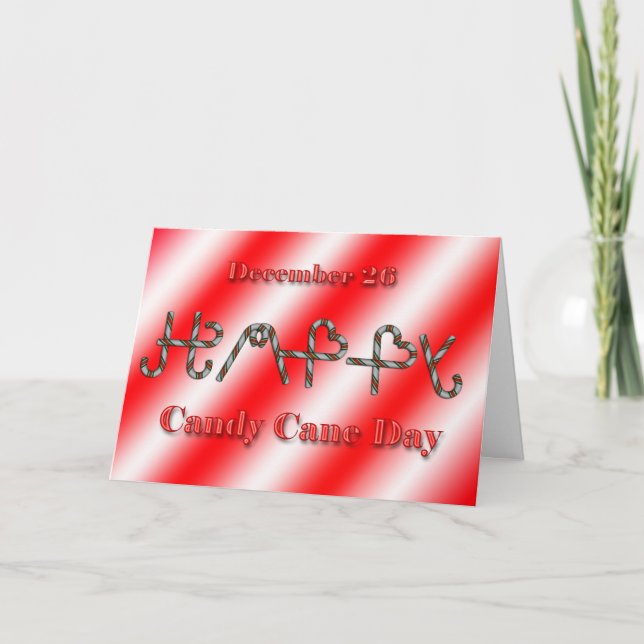 Candy canedag~ December 26 Helgkort (Framsida)
