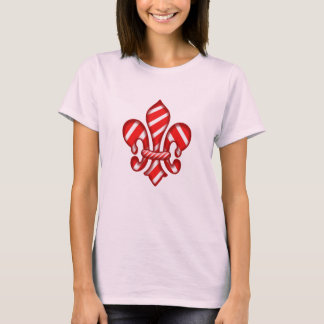 Candy canehelgdagFleur de lis t-skjorta Tee Shirt