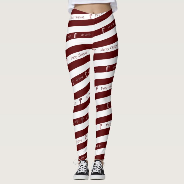 Candy canejuldamasker leggings (Framsida)