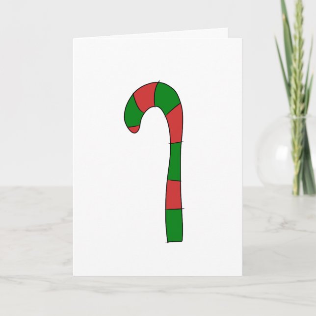 Candy canejulkort helgkort (Framsida)