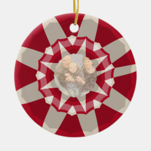 Candy canekran julgransprydnad keramik