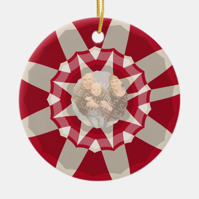 Candy canekran julgransprydnad keramik (Framsidan)