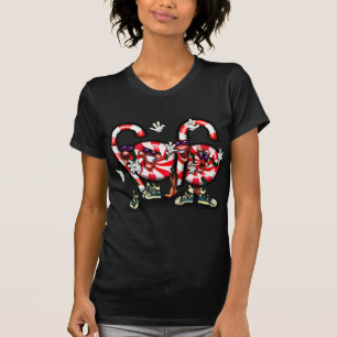 Candy caneliga t-shirt