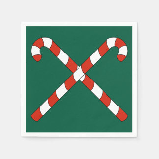 Candy Canes Crossed Pappersservett