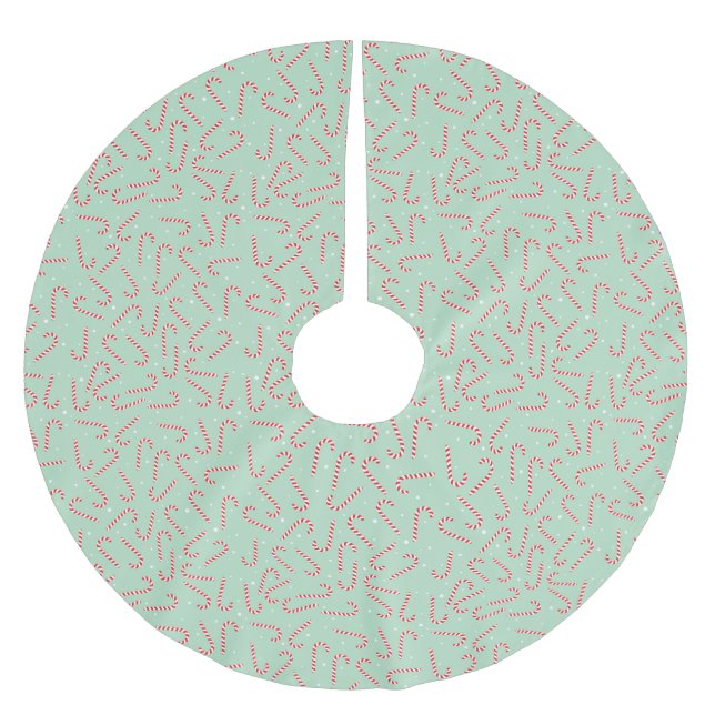 Candy Canes Julgransmatta Borstad Polyester (Framsidan)