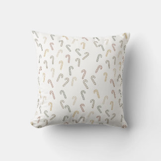 Candy Canes Minimal Scandi Christmas Design Kudde