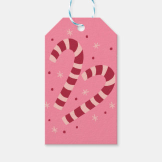 Candy canes presentetikett