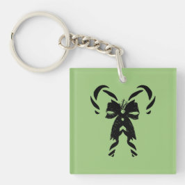 Candy Canes with Pine Needles & Bow