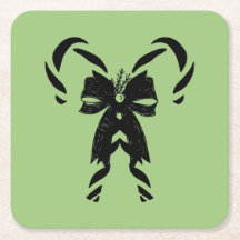 Candy Canes with Pine Needles & Bow