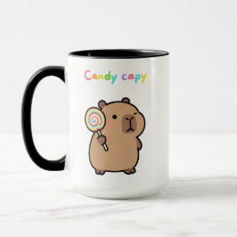 Candy Capybara – Söt Lollipop Barntröja Mugg