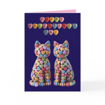Candy Cats Alla hjärtans dag-kort