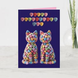 Candy Cats Valentine's Day Card Helgkort