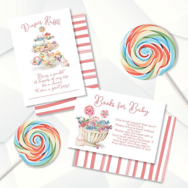 Candy Charcuterie Diaper Raffle Baby Shower Inbjudningar (Skapare uppladdad)