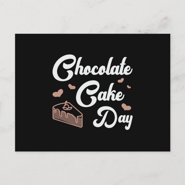 Candy Chocolate Cake Day Sweet Dessert Gift Idea Vykort (Framsida)