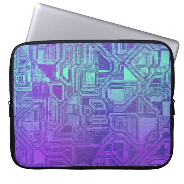 candy circuits - berry blue : electronics Bag Laptop Fodral (Framsidan)