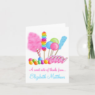 Candy Circus Note Cards Tack Kort