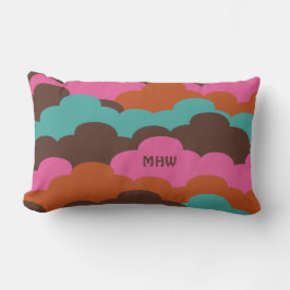Candy Clouds anpassade monogrammkastkuddar Lumbarkudde