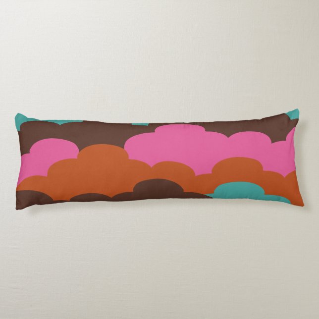 Candy Clouds anpassningsbar monogram kroppskudde (Baksidan)