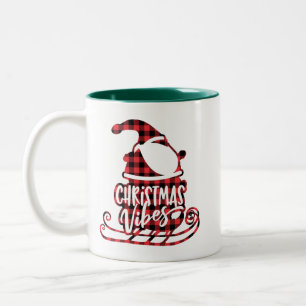 Candy Coffee God jul Play Santa Sleigh Två-Tonad Mugg