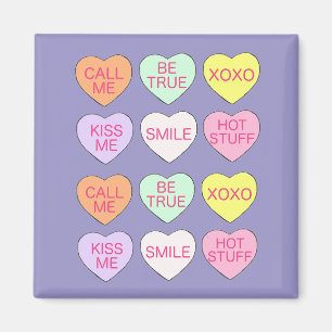 Candy Conversation Heart Kärlek Valentine Day Magnet