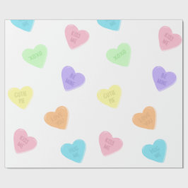 Candy Conversation Heart Valentines day Presentpapper