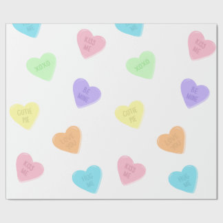 Candy Conversation Heart Valentines day Presentpapper