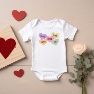 Candy Conversation Hearts Alla Hjärtans Dag T-shirt
