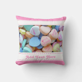 Candy Conversation Hearts Kudde