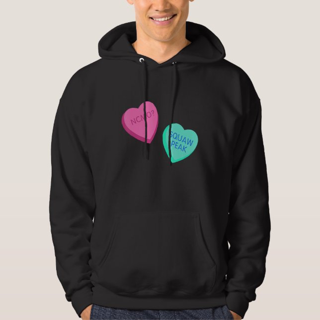 Candy Conversation Hearts Provo Utah Valentines D Hoodie (Framsida)