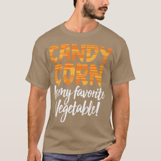 Candy corn är min favoritgrönsaksfiende Hallowee T Shirt