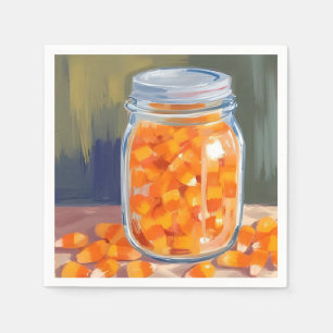 Candy Corn-burk Gott Halloween Pappersservett