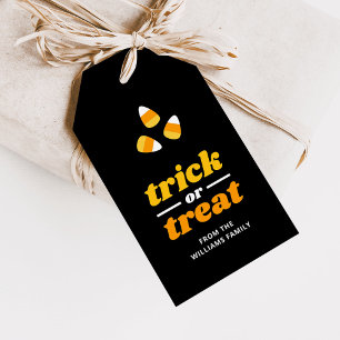 Candy corn Bus eller godis-partis fördel Presentetikett