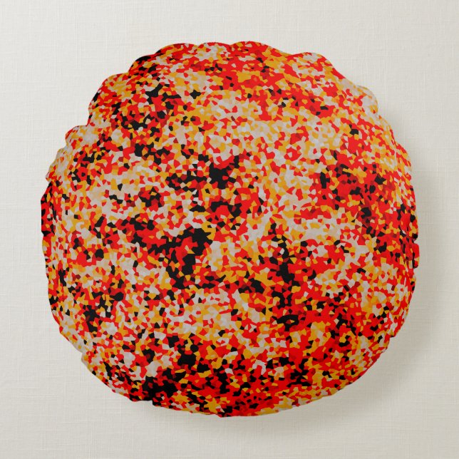 Candy corn Confetti Rund Kudde (Framsidan)