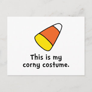 candy corn Corny Costume Vykort