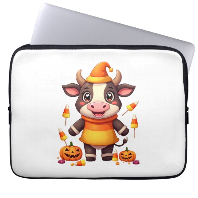 Candy corn Cow Laptop Fodral (Framsidan)