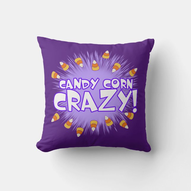 Candy corn CRAZY! Kudde (Framsida)