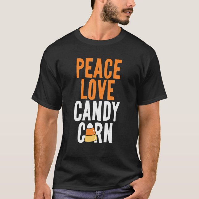 Candy Corn Crew Funny Halloween Costume Candy Corn T Shirt (Framsida)