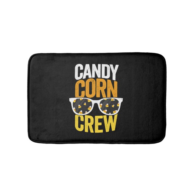 Candy corn Crew Halloween TShirt Party solglasögon Badrumsmatta (Framsidan)