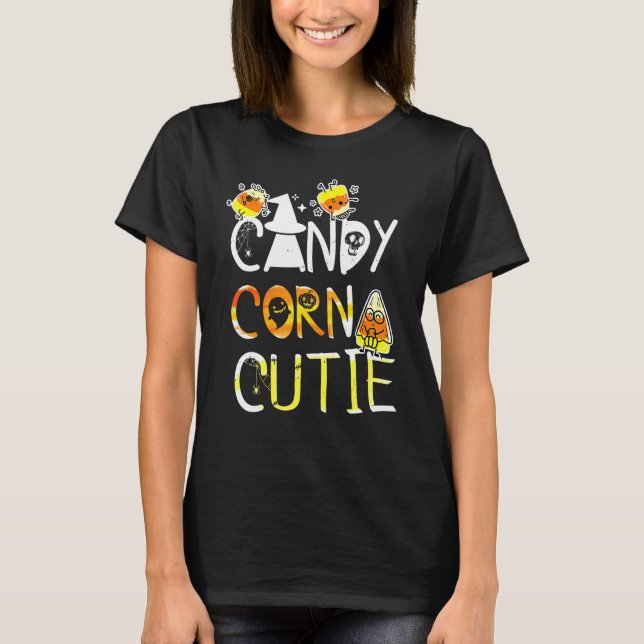 Candy Corn Cutie Halloween Costume 2022 National D T Shirt (Framsida)
