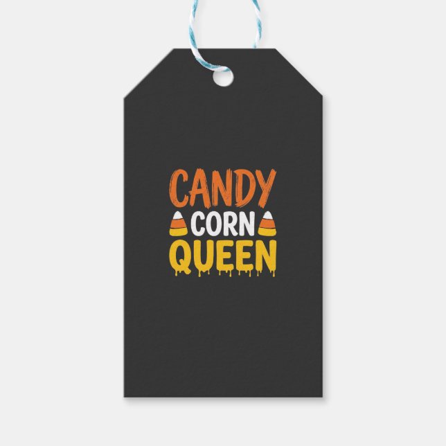 Candy Corn Drottning Halloween Grafik_1 Presentetikett (Framsidan)