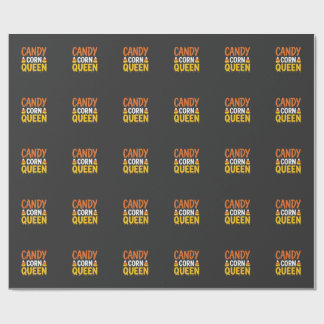 Candy Corn Drottning Halloween Grafik_1 Presentpapper