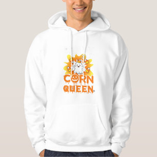 Candy Corn Drottning Halloween Spökfladdermöss Spi Hoodie