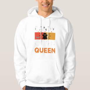 Candy Corn Drottning Halloween SVG-design Hoodie