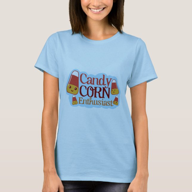 Candy corn-entusiast (ren design) t shirt (Framsida)
