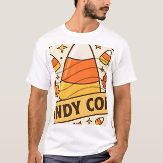 Candy Corn Fan Club Sötaste Säsongen Stämpel T Shirt