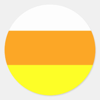 Candy corn Färg Runt Klistermärke