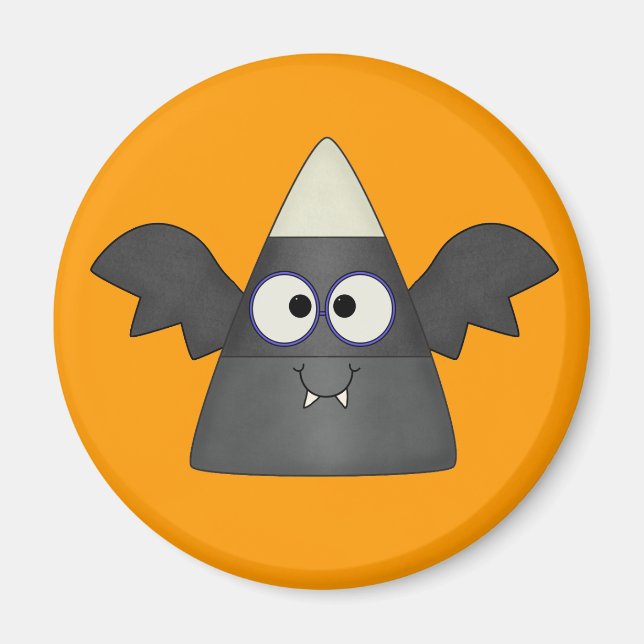 Candy corn Fladdermus Magnet (Framsidan)