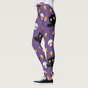 Candy corn, Fladdermus och Döskallar Leggings