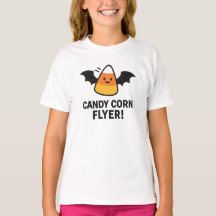 Candy Corn Flyer Cute Halloween Bat Design