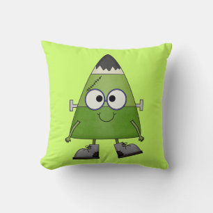 Candy corn Frankenstein Halloween Kudde